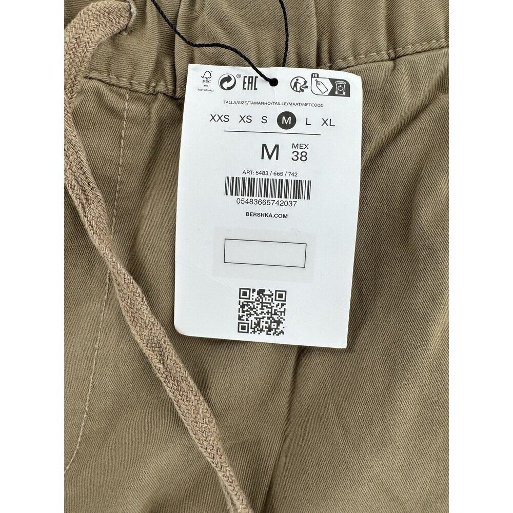 Bershka Cargo Joggers Men Size M 38 Trousers Pants Gorpecore Safari Cotton NWT - Picture 6 of 13